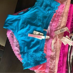 Victoria's Secret Pink and Blue Lace Lingerie Collection